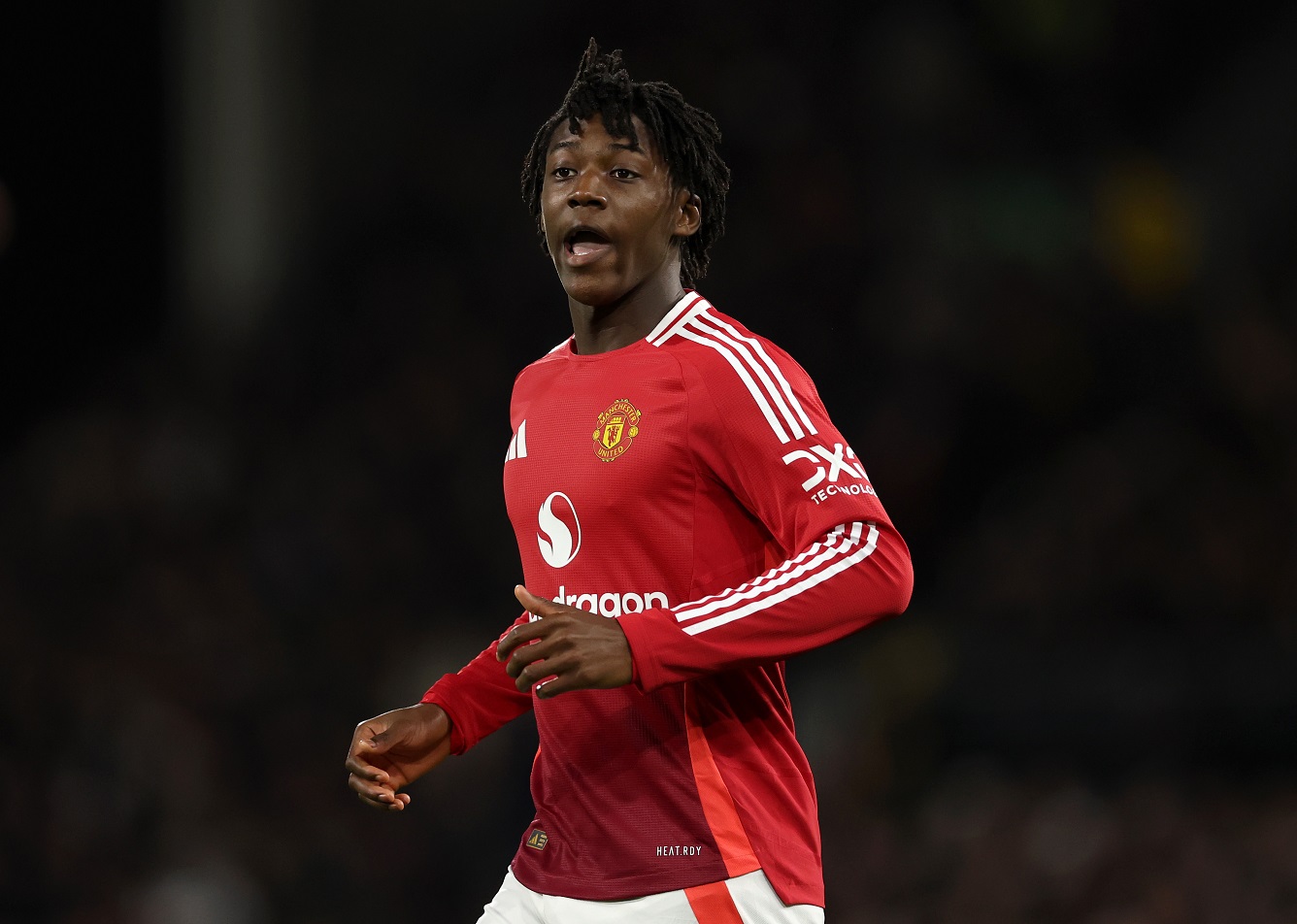 Man United midfielder Kobbie Mainoo