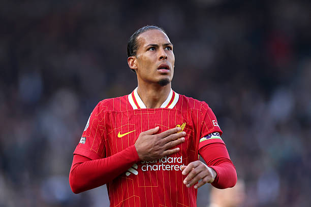 Liverpool captain Virgil Van Dijk after scoring winner vs West Ham
