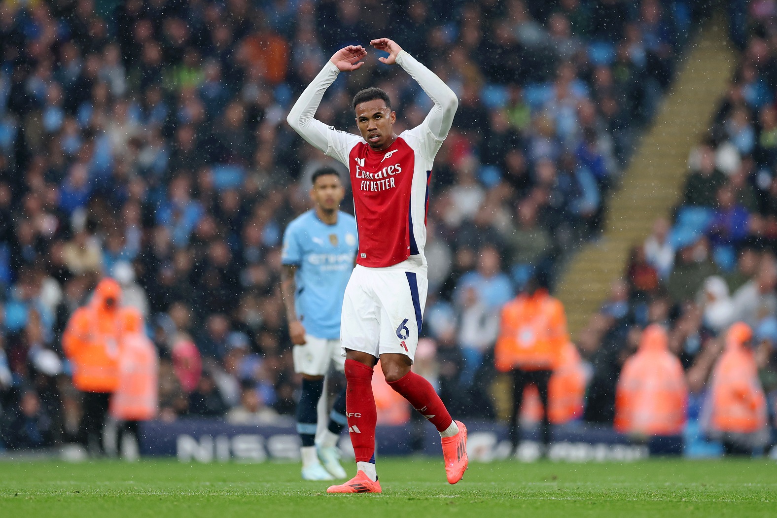 Arsenal defender Gabriel in action