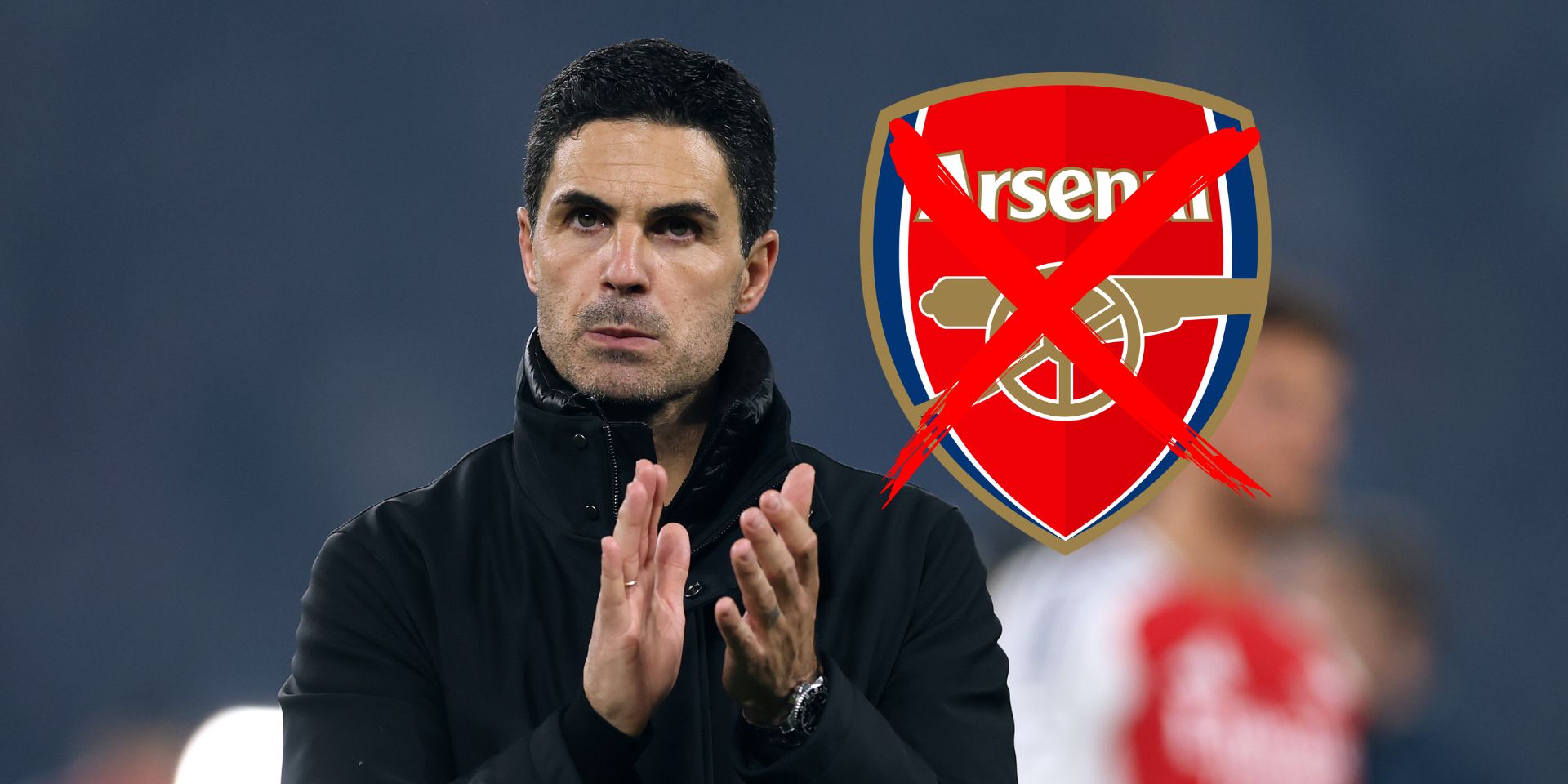 Mikel Arteta applauds the Arsenal fans