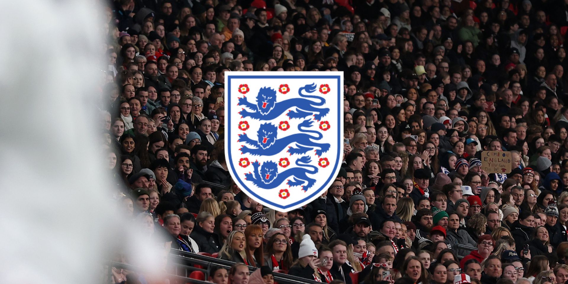 Fans look on during the UEFA Women's Nations League 2024/25 Grp A3 MD2 match between England and Spain at Wembley Stadium on February 26, 2025 in London, England.