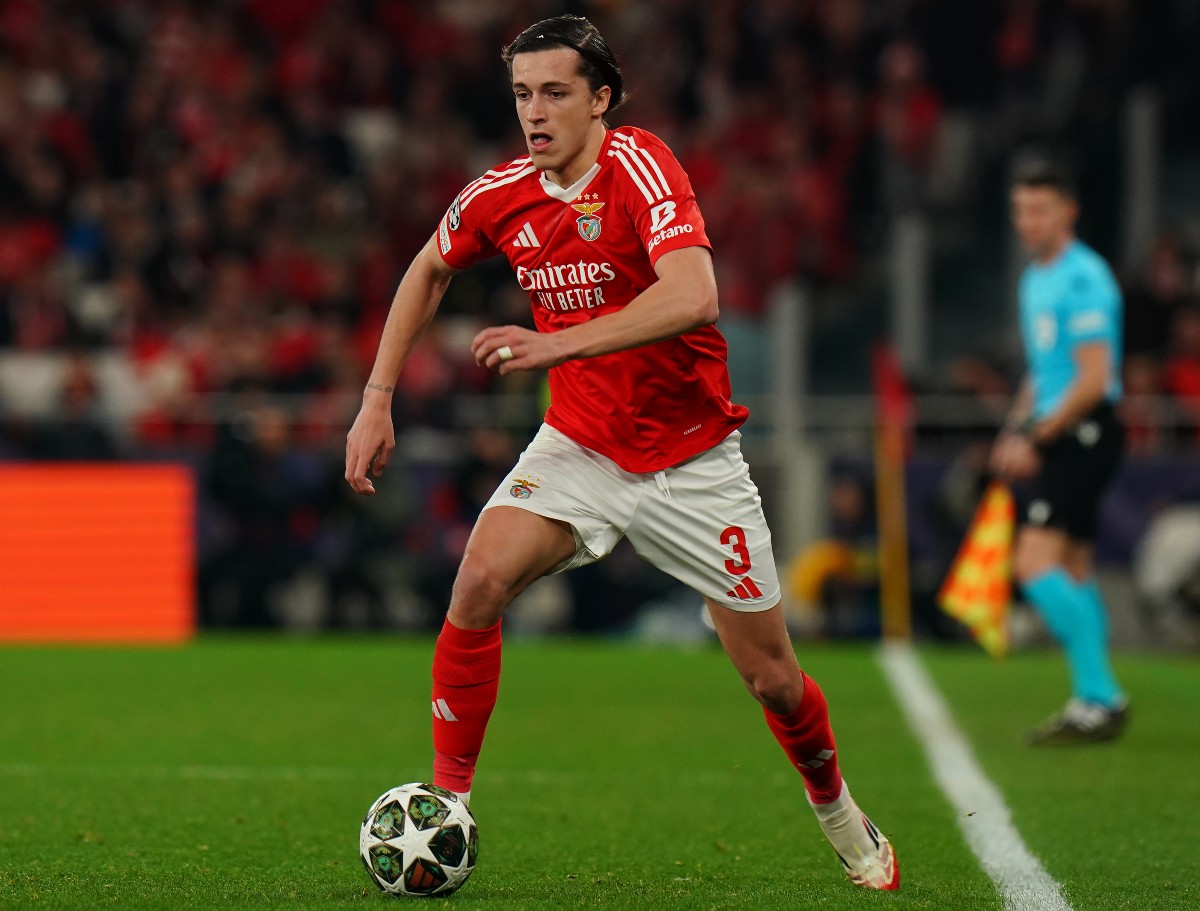 Alvaro Carreras in action for Benfica