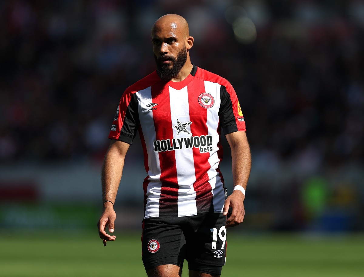 Bryan Mbeumo in action for Brentford