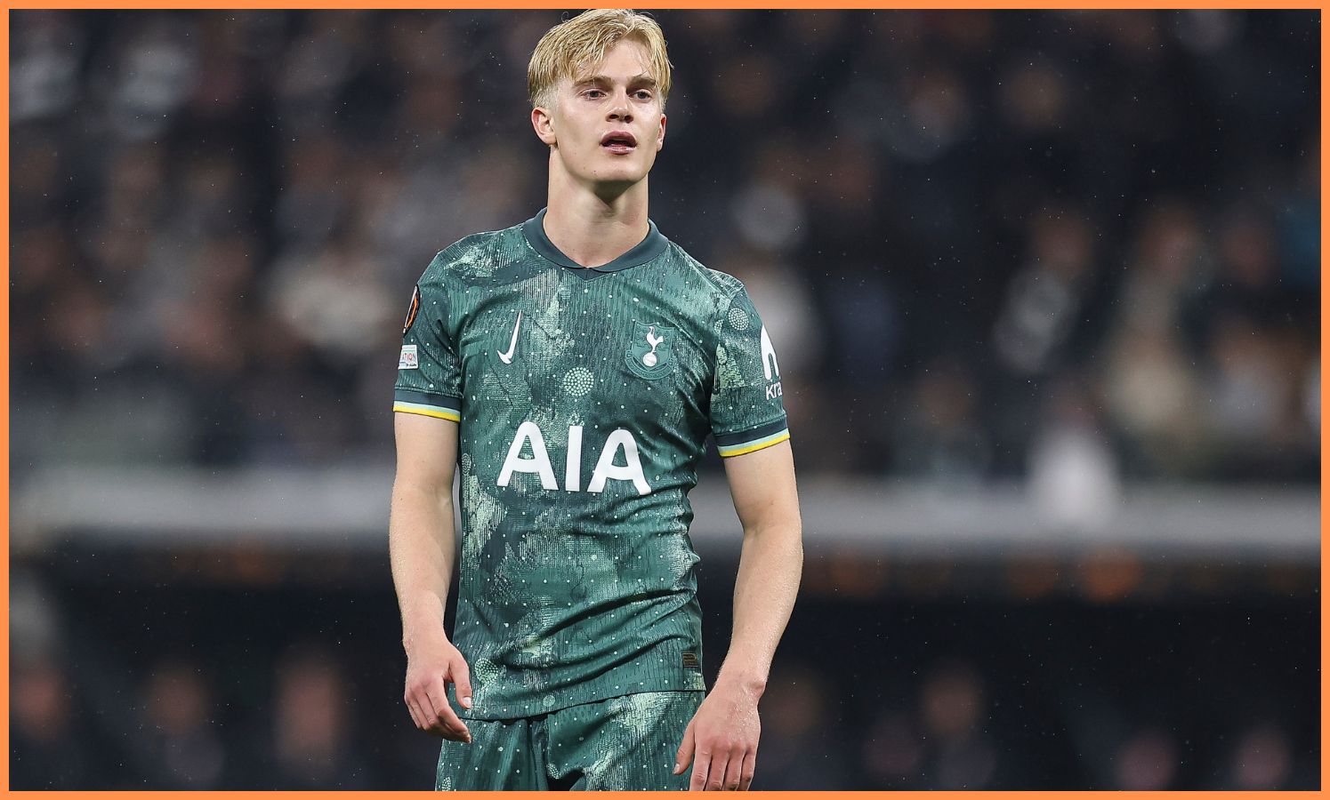 Lucas Bergvall in action for Tottenham