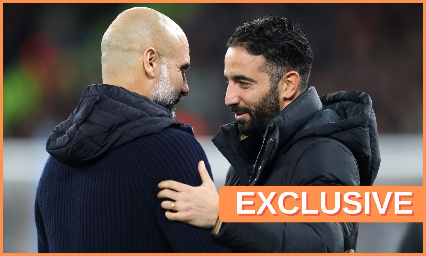 Ruben Amorim and Pep Guardiola