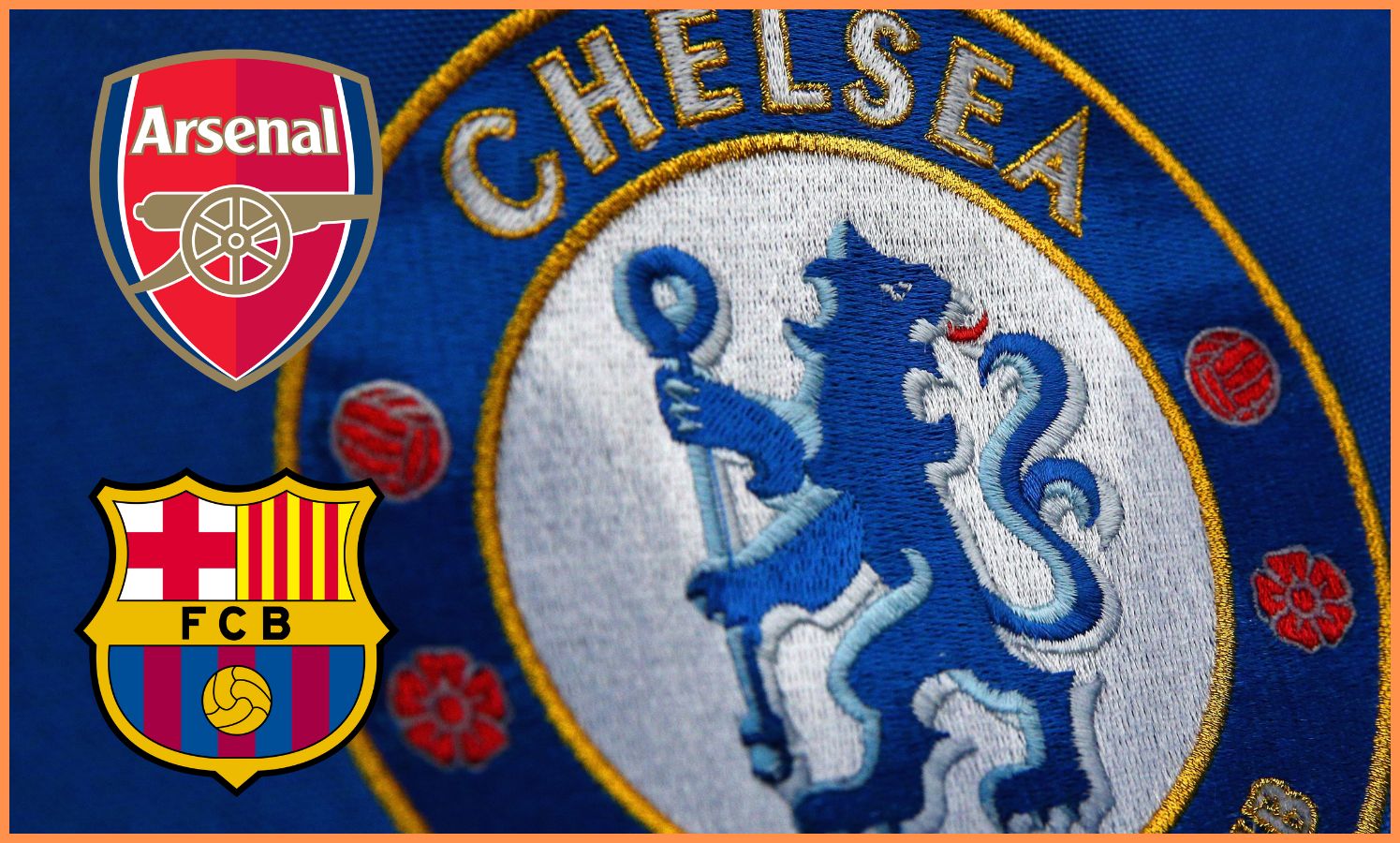 Chelsea FC logo close up