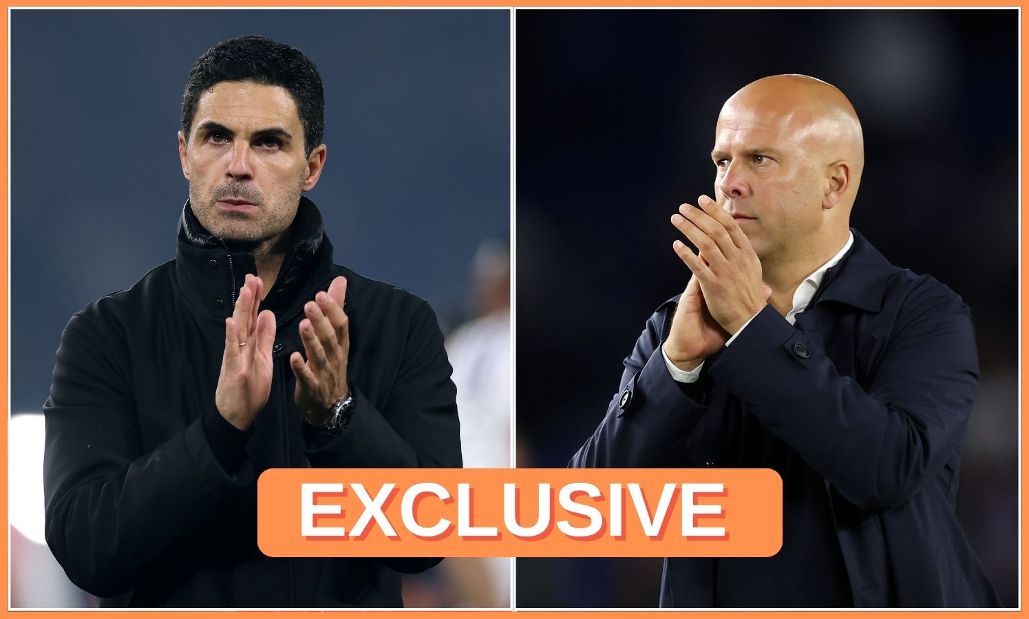 Mikel Arteta and Arne Slot