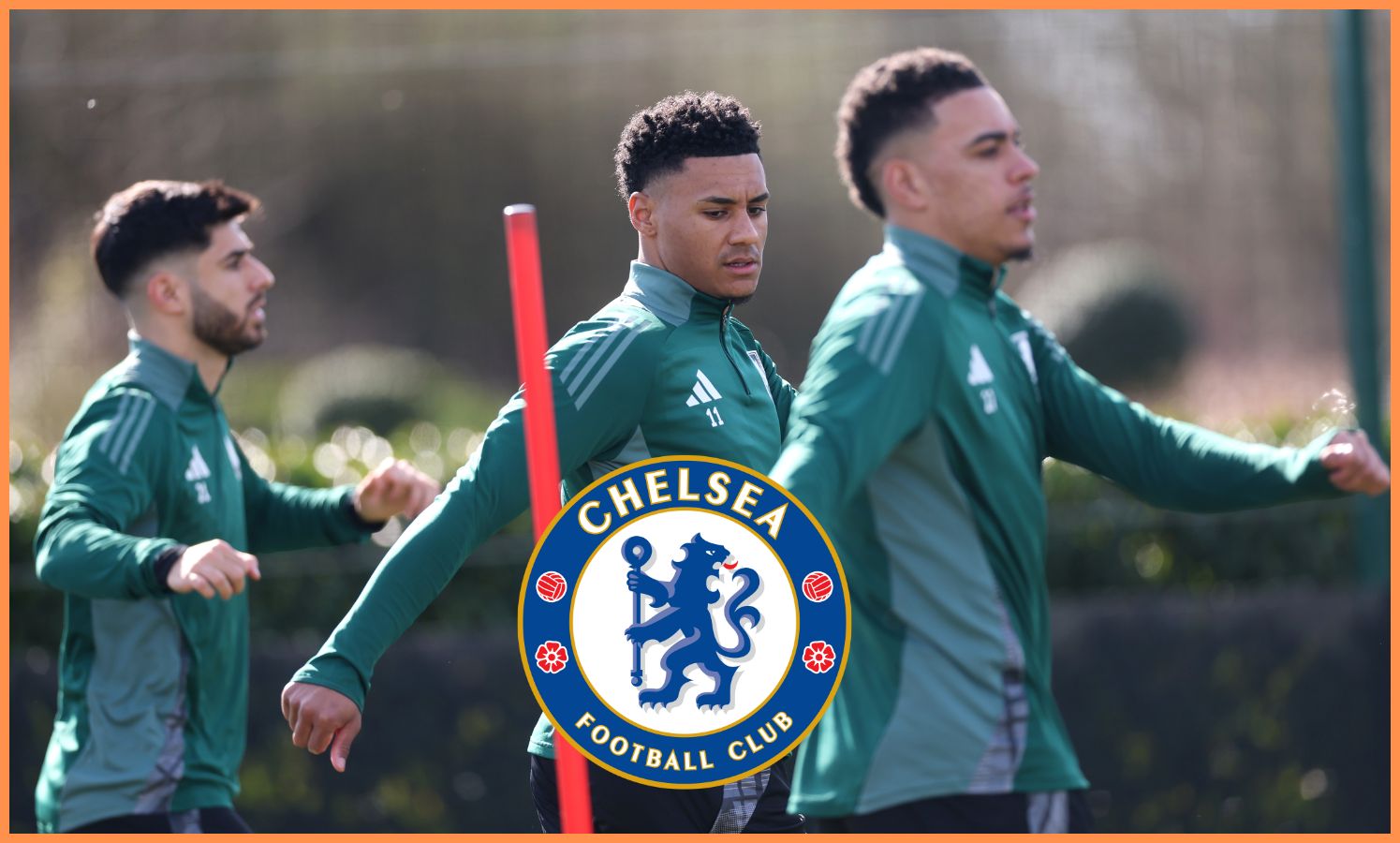 Ollie Watkins in Aston Villa training