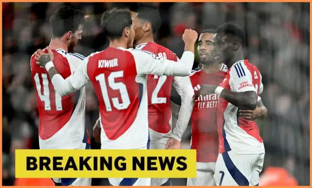 Arsenal players celebrating