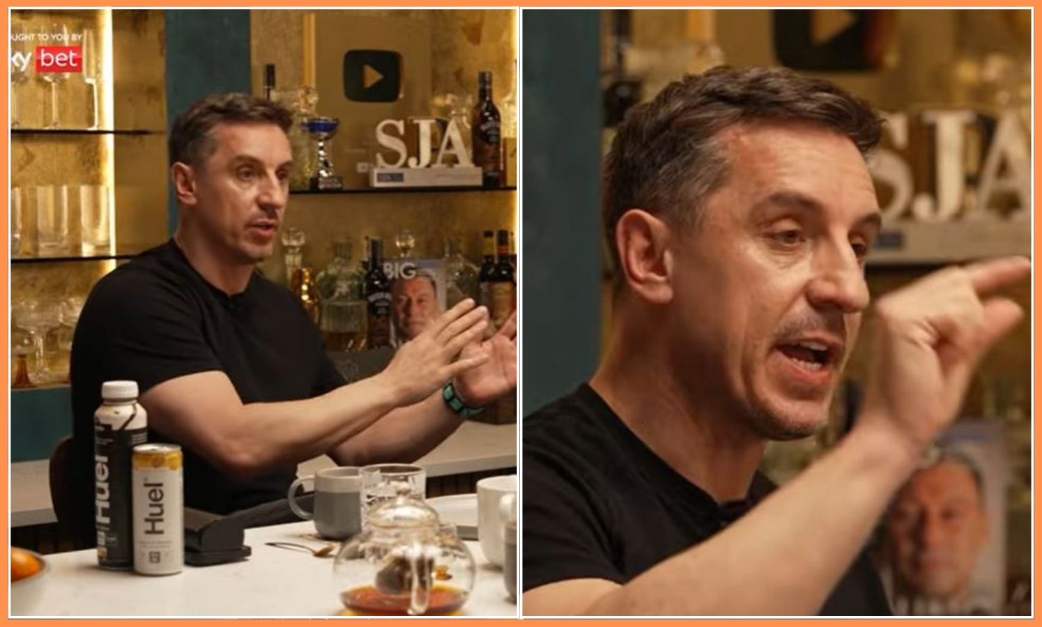 Gary Neville during The Overlap