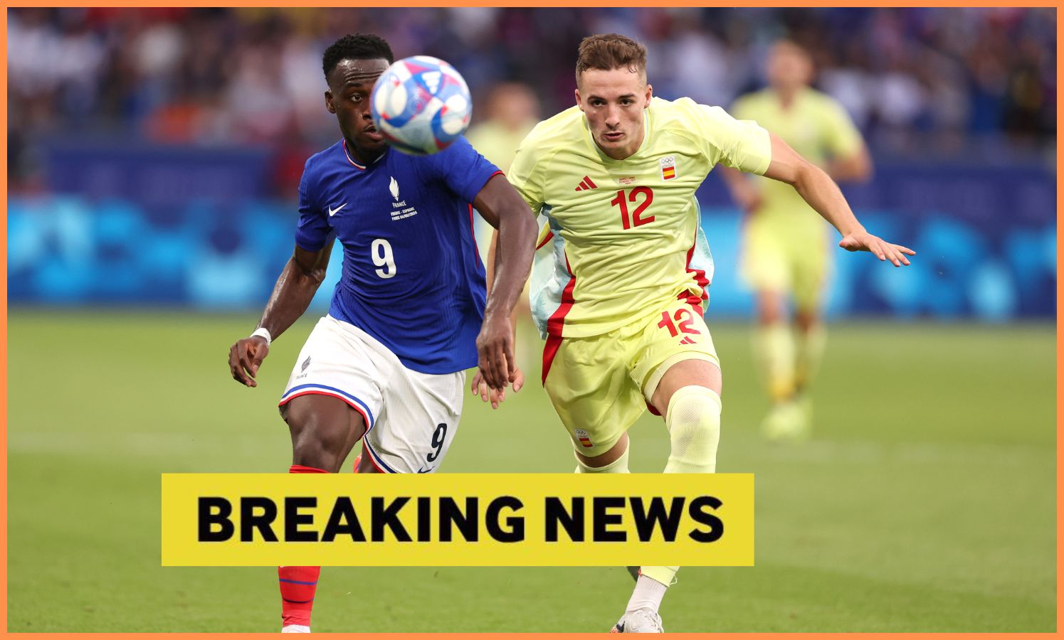 Arnaud Kalimuendo in action for France against Spain