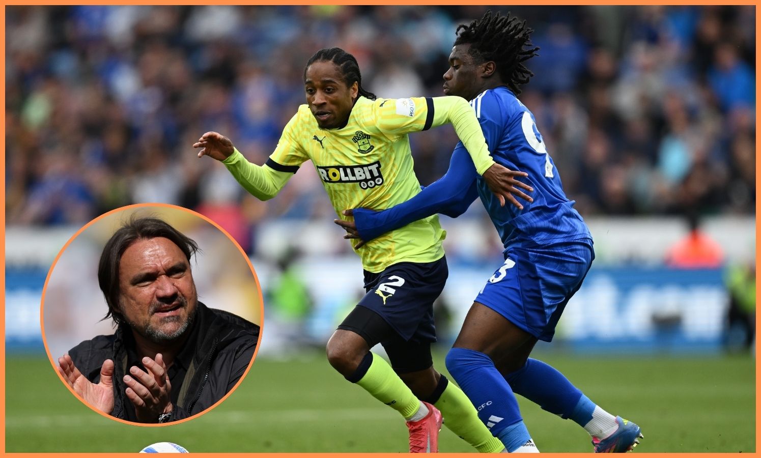 Daniel Farke and Kyle Walker-Peters