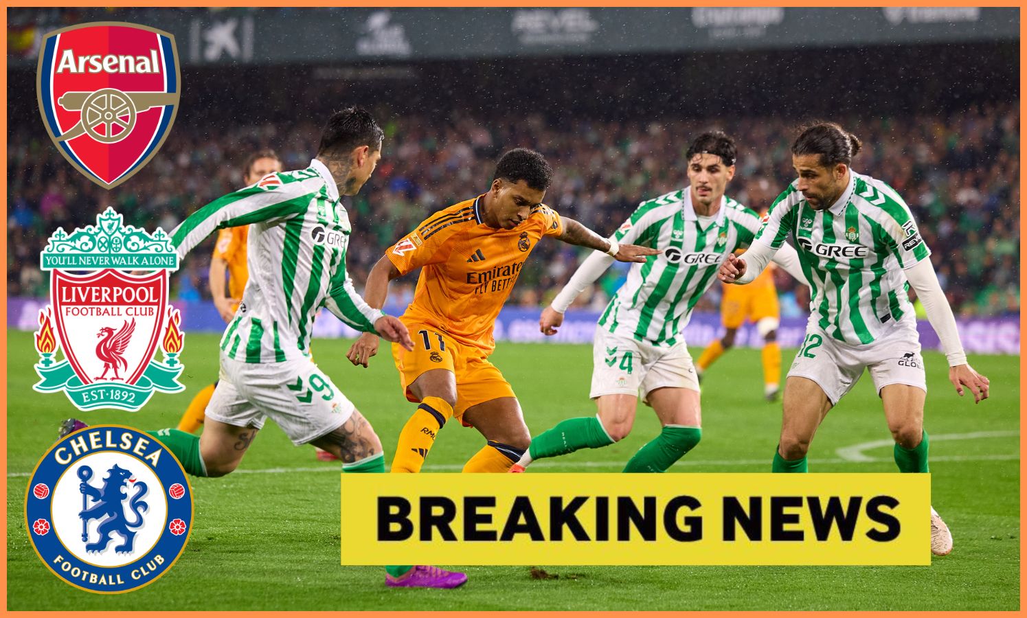 Rodrygo Goes in action for Real Madrid against Real Betis