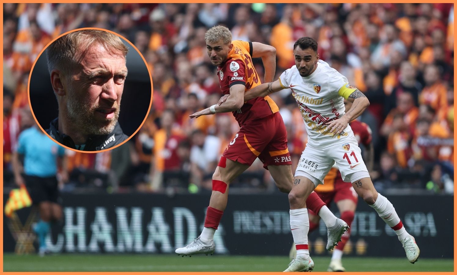 Graham Potter and Baris Alper Yilmaz
