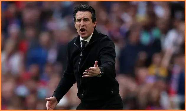 Aston Villa manager Unai Emery