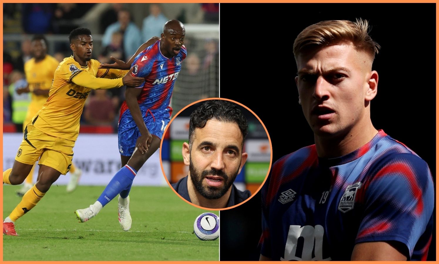 Jean-Philippe Mateta, Liam Delap, and Ruben Amorim