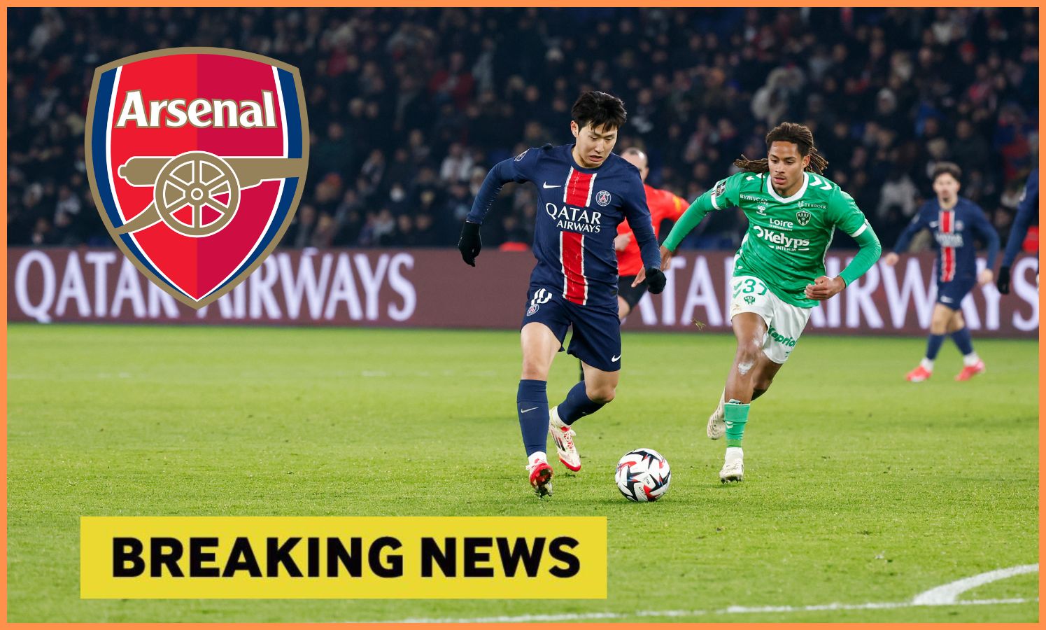 Lee Kang-in in action for PSG
