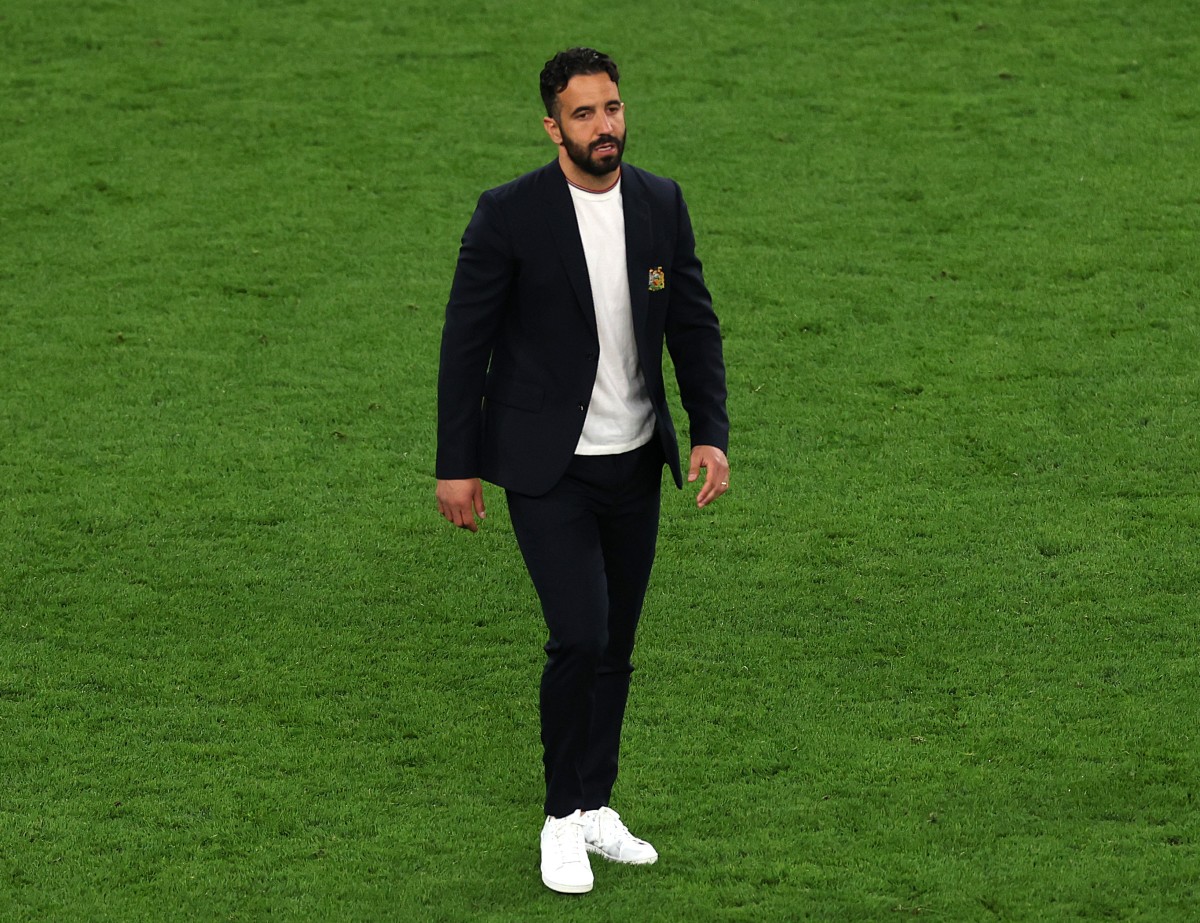 Man United manager Ruben Amorim after the Europa League final