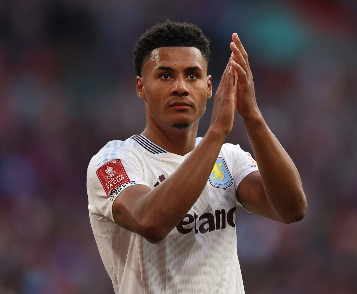 Ollie Watkins applauds the Aston Villa fans