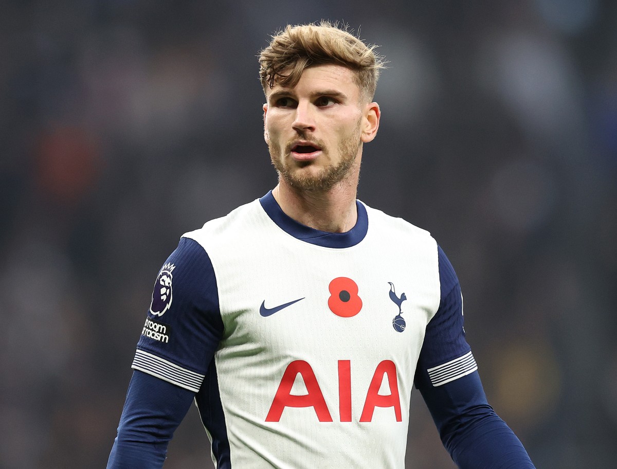 Timo Werner in action for Tottenham Hotspur