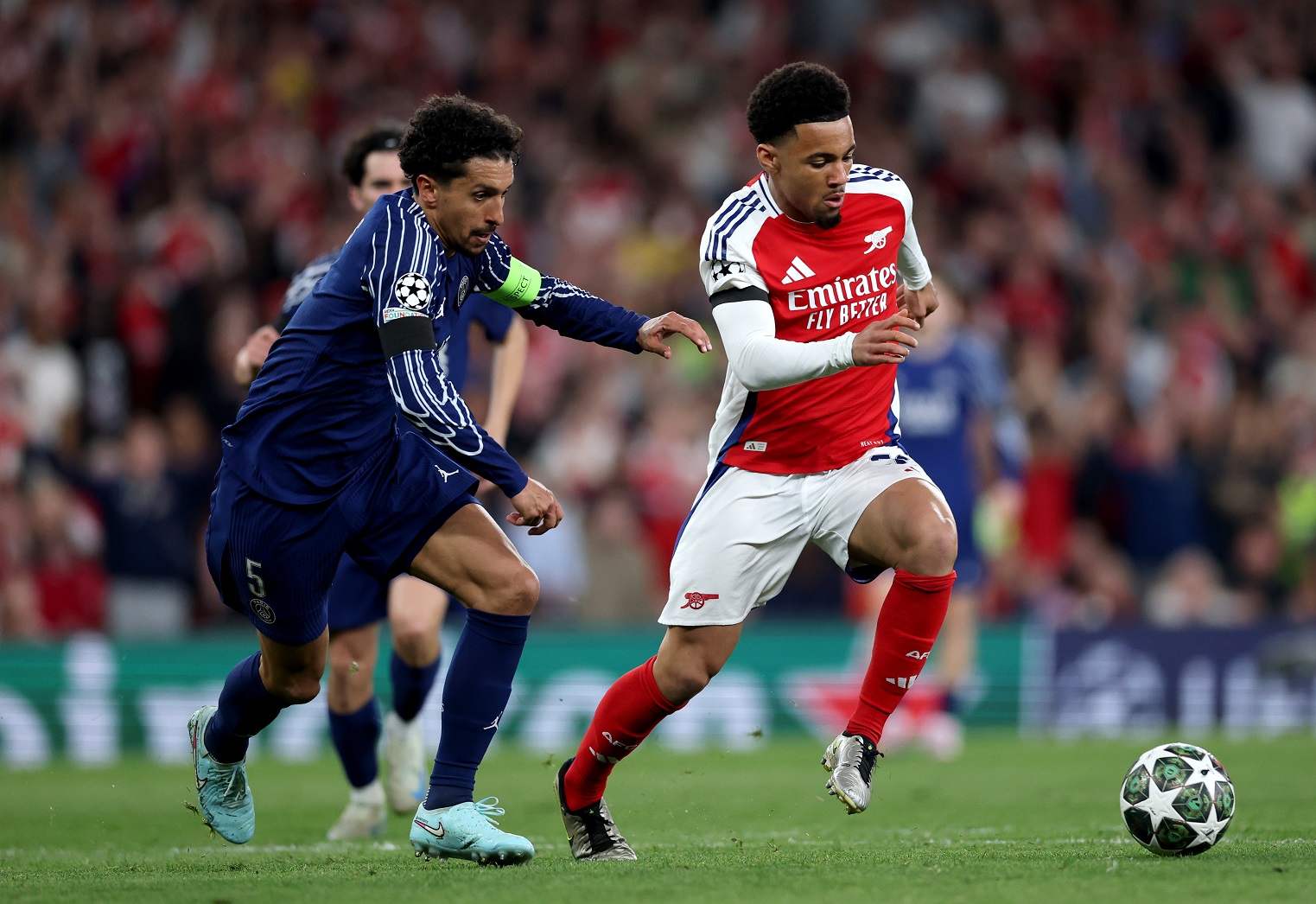 Ethan Nwaneri in action for Arsenal 