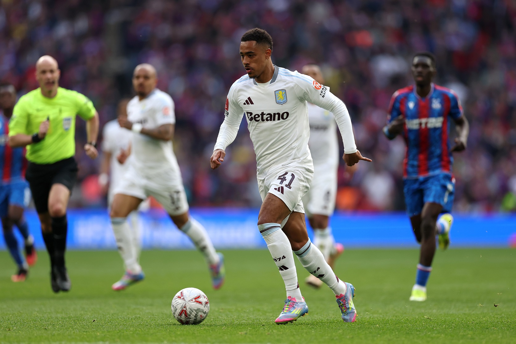 Jacob Ramsey in action for Aston Villa