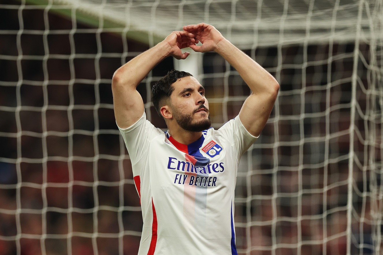 Rayan Cherki in action for Lyon