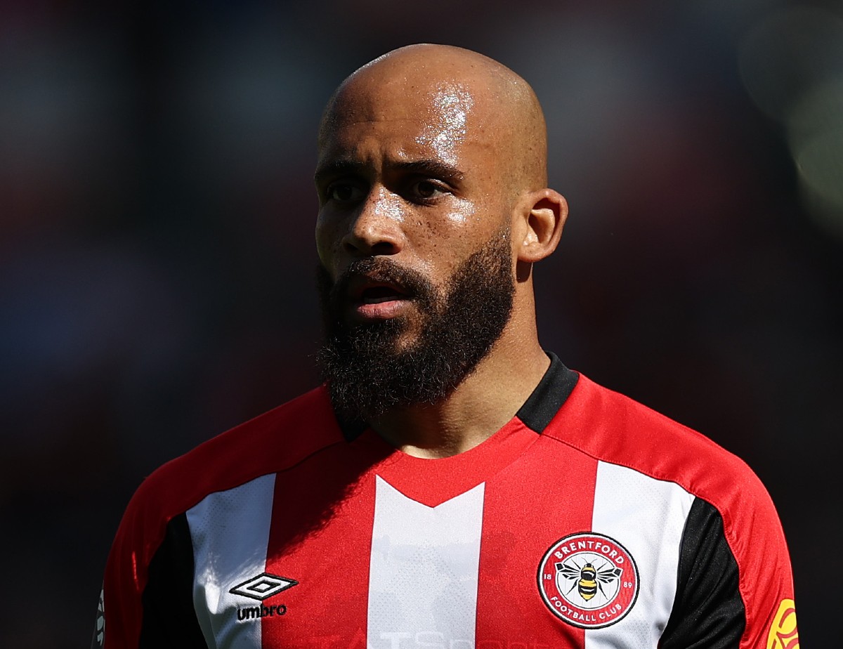 Bryan Mbeumo in action for Brentford