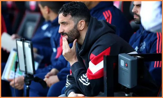 Man United manager Ruben Amorim