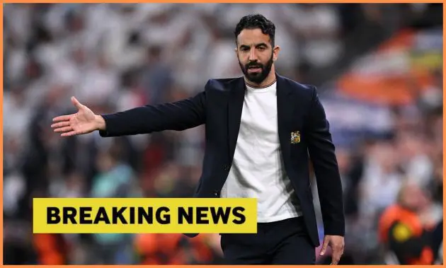Man United manager Ruben Amorim