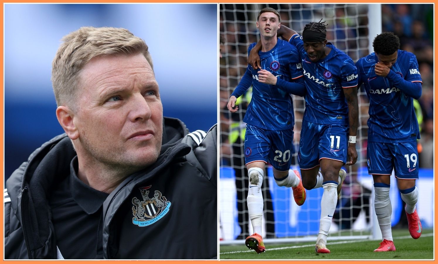 Eddie Howe and Noni Madueke