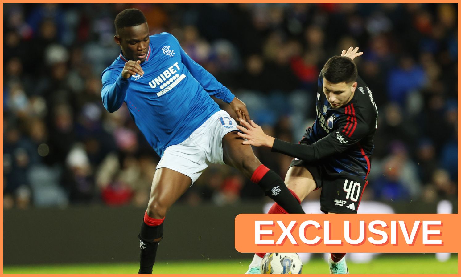 Roony Bardghji in action for Copenhagen against Rangers