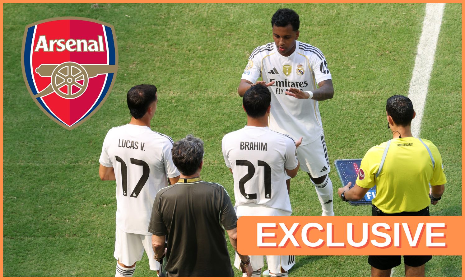 Rodrygo Goes with his Real Madrid teammates