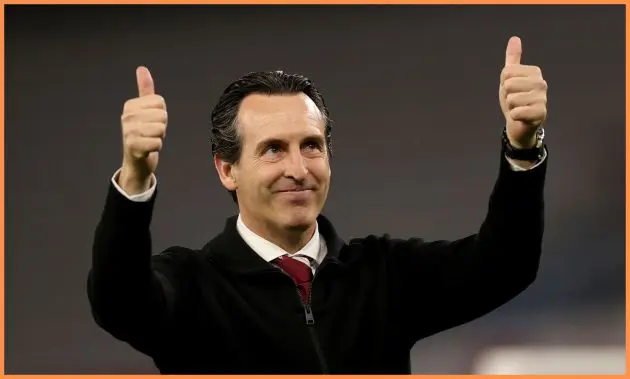 Aston Villa manager Unai Emery