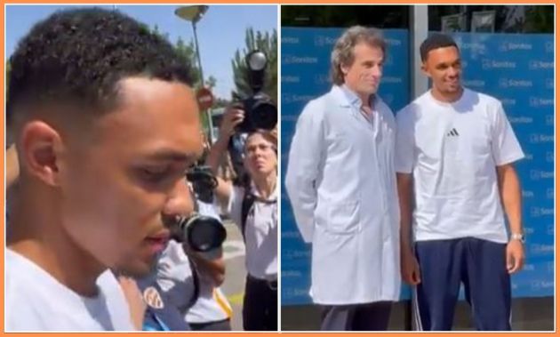 Trent Alexander-Arnold arrives in Madrid