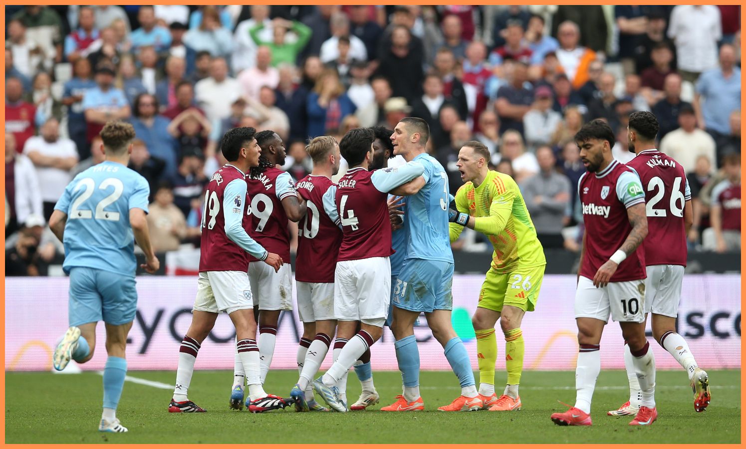 West Ham United players