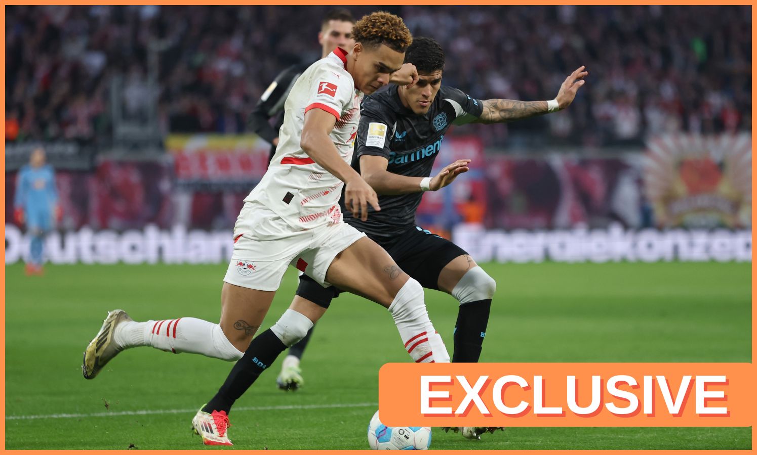 Antonio Nusa in action for RB Leipzig