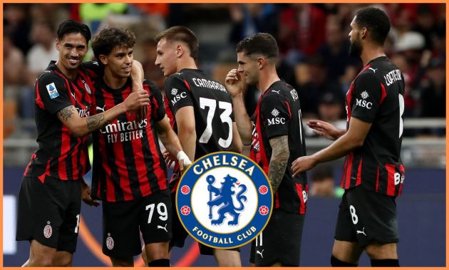 Ruben Loftus-Cheek celebrates with his AC Milan teammates