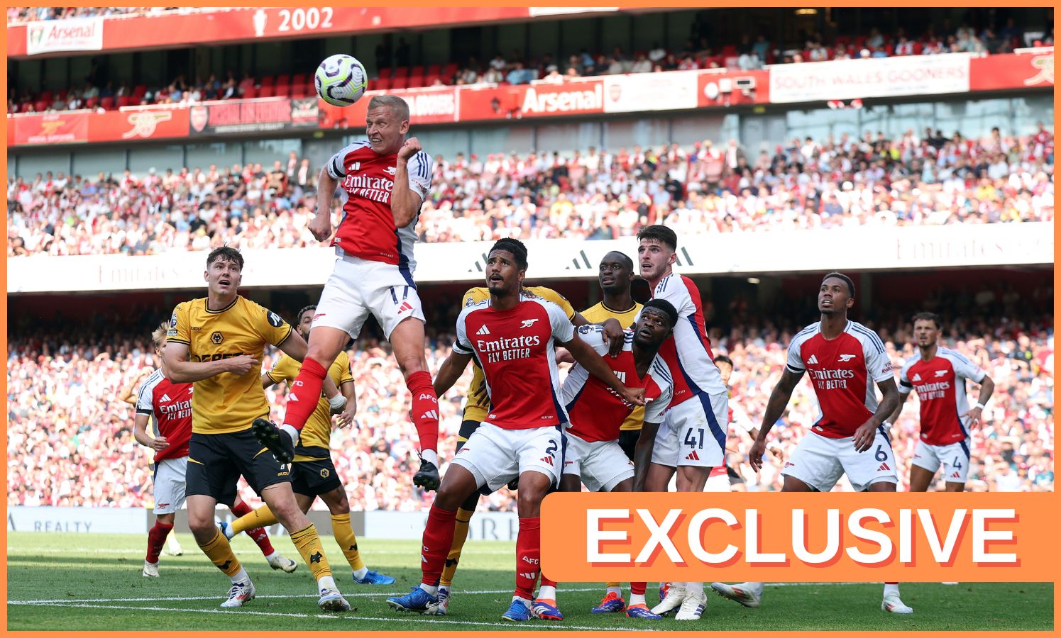 Arsenal players defending