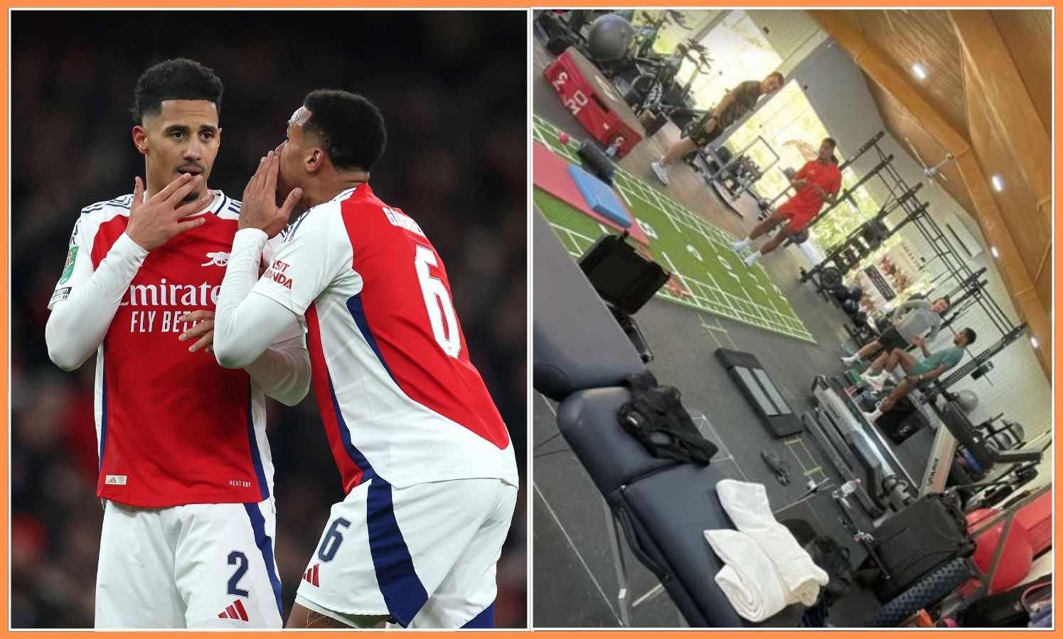 William Saliba and Gabriel Magalhaes