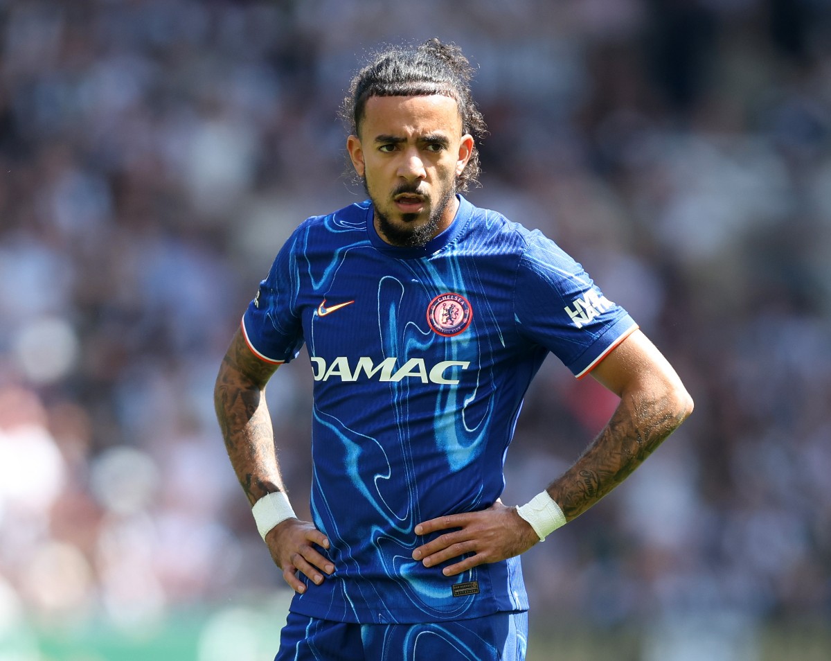 Malo Gusto in action for Chelsea against Newcastle