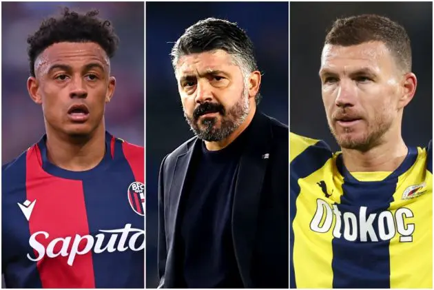 Dan Ndoye, Gennaro Gattuso, and Edin Dzeko
