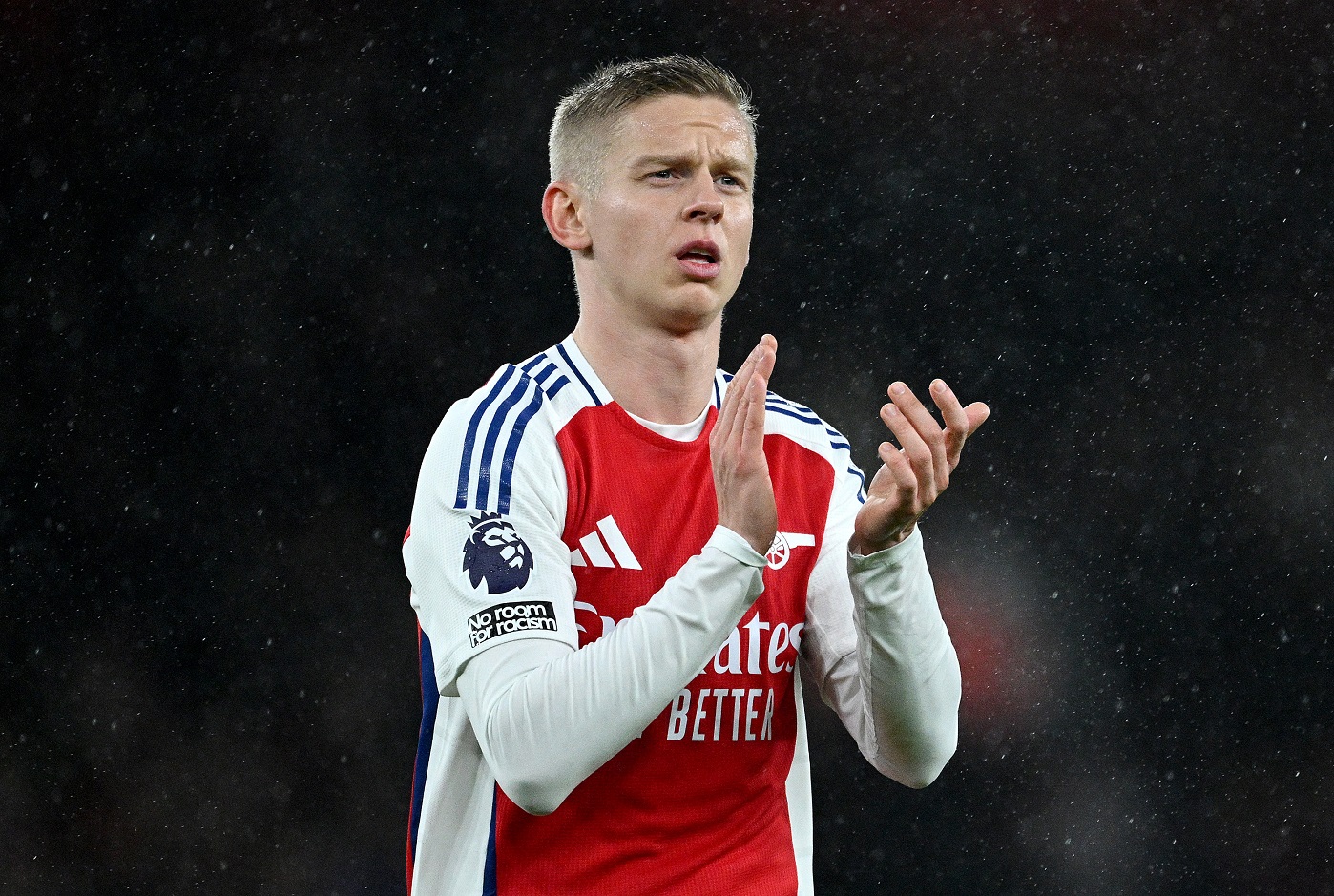 Oleksandr Zinchenko in action at Arsenal