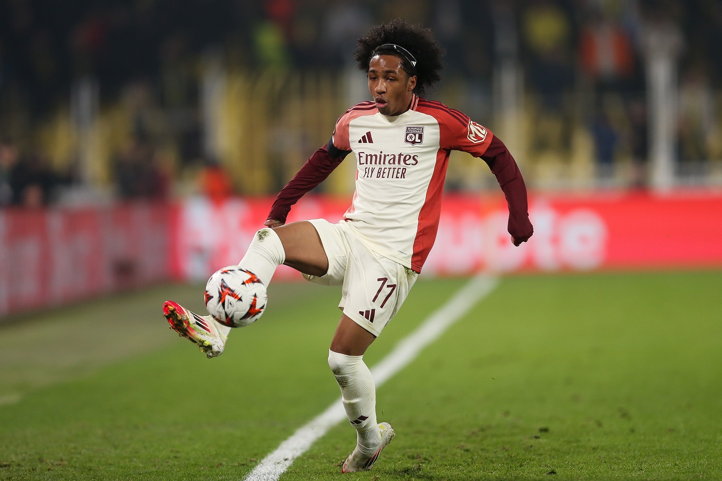 Malick Fofana in action for Lyon