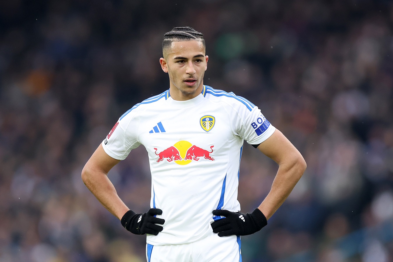Mateo Joseph in action for Leeds United