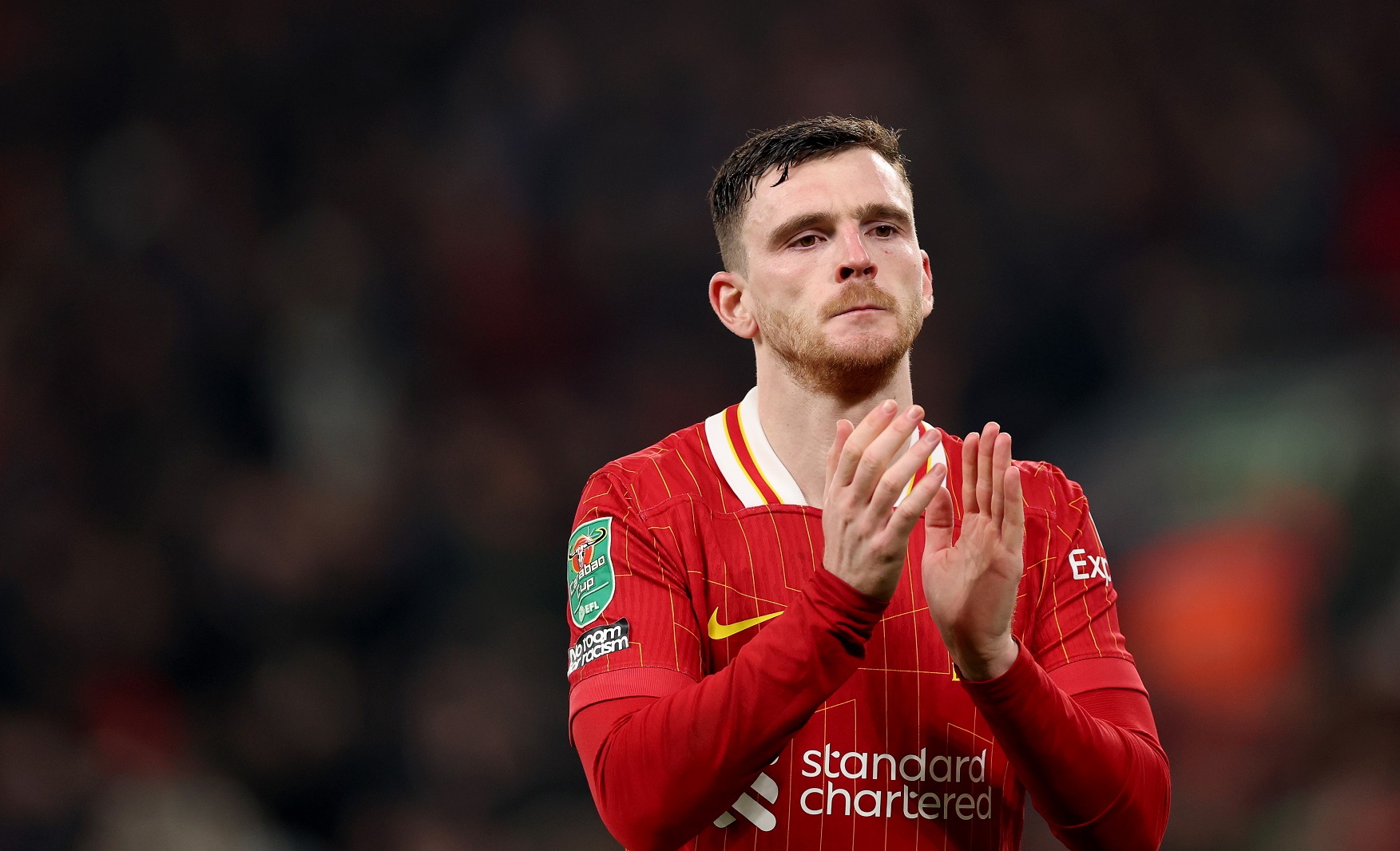 Liverpool left-back Andy Robertson