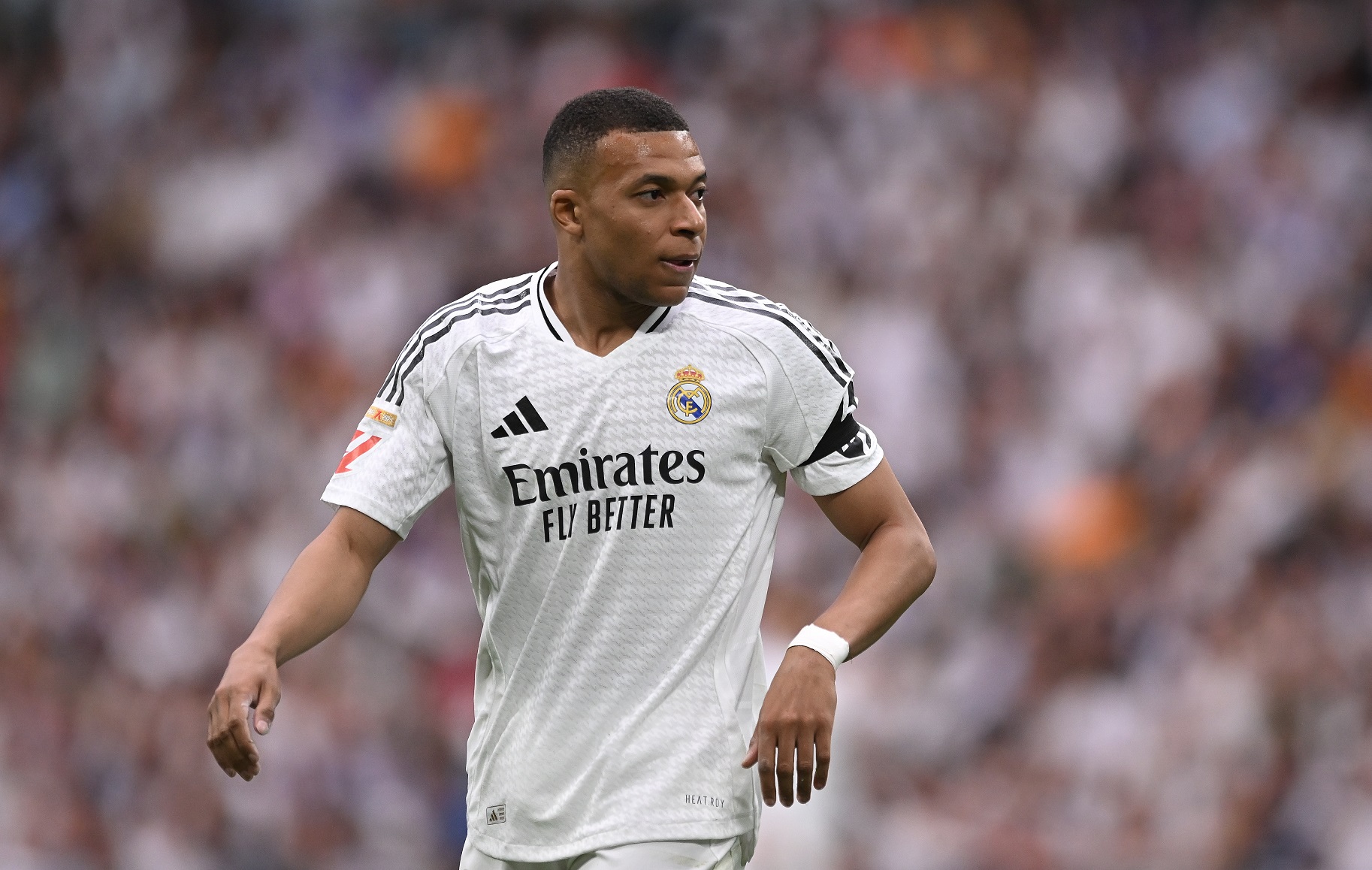 Kylian Mbappe in action for Real Madrid