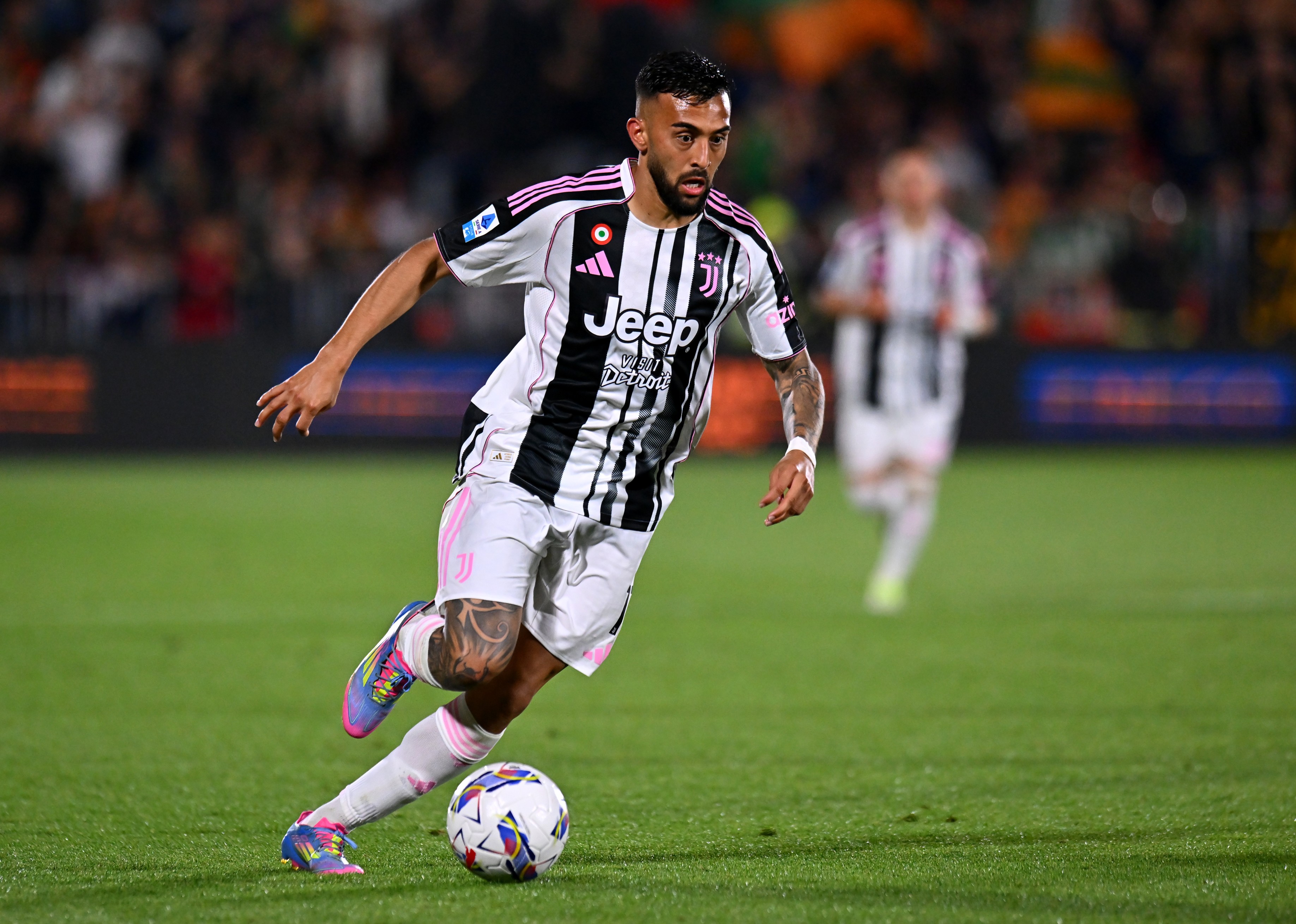 Nicolas Gonzalez of Juventus runs with the ball