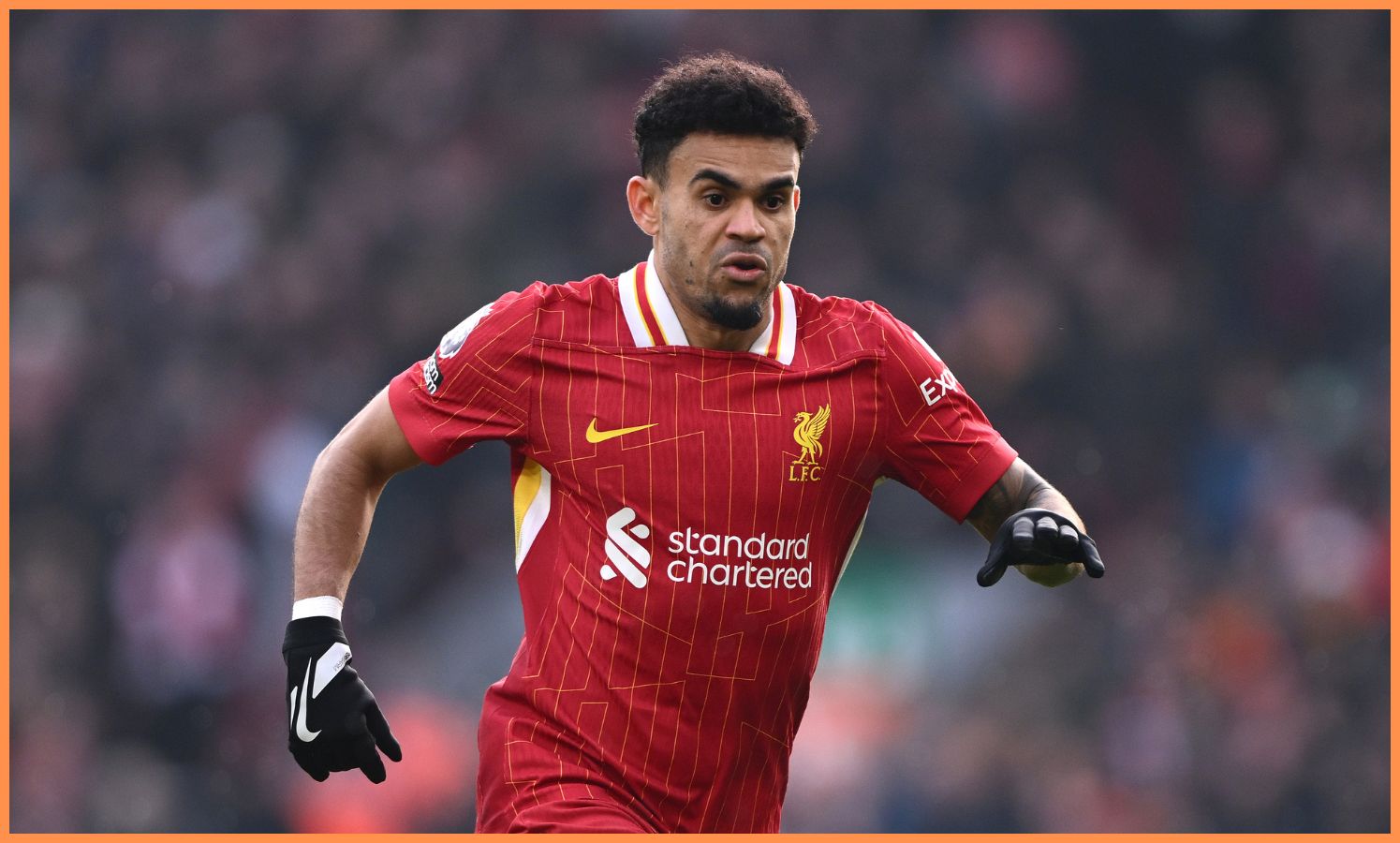 Luis Diaz in action for Liverpool