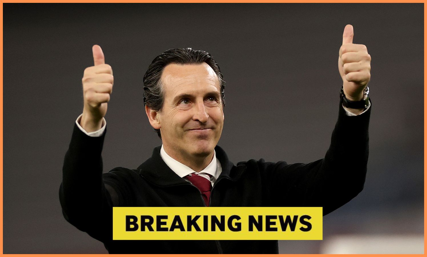 Aston Villa manager Unai Emery